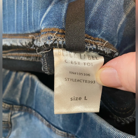 NWT! Black Label cest toi Black Label Womens Jeans Size L - Picture 9 of 12